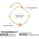 color: TXE586-Gold Bracelet -17+5cm