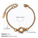 color: SL346G Gold Bracelet