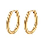 color: Round Wire Drop Ear Cuff Gold 1 PC