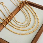 New High-Grade Cold Simple All-Match Elegant Stainless Steel Gold-Plated Personalized Necklace Ornament