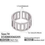 color: A540-Steel Color Ring Size 7