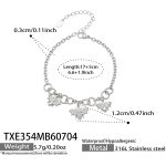 color: TXE354-Bee Steel Color Bracelet -17+5cm