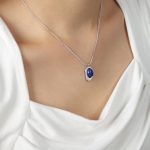 color: P386-Steel Color Necklace -40+5cm
