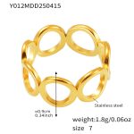 color: Y012-Gold Ring / size: US 7