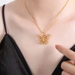 color: P1532-Gold Necklace -40+5cm
