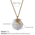 color: XL535-PJ576WEG White Shell Necklace