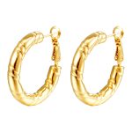 color: Double Layer Pattern Hollow Lobster Clasp Gold MS-527G