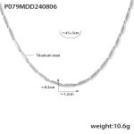 color: TXP079-Steel Color Polished Segment Length 12mm