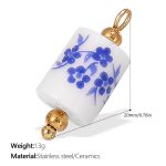 color: PJ360BEWG Blue White Ceramic Pendant