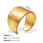 color: JZ132G7 US Size 7# Gold Ring