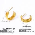 color: F022-Gold Earrings