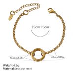 color: SL252G Gold Bracelet