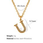 color: XL175 Gold U Necklace