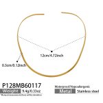 color: P128-Gold Choker