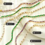 Premium Light Luxury Temperament Chain Crystal Clear Zircon Stainless Steel Ornament Necklace Bracelet Jewelry Set