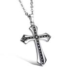 Vintage Cross Pendant Hip Hop Versatile Sweater Chain Men's Necklace Ornament
