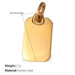 color: PJ513G Gold Pendant