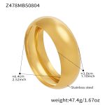 color: Z478-Gold Polished Bangle Width 30mm