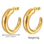 color: One-pointed-end Hollow Earrings Gold MS-261