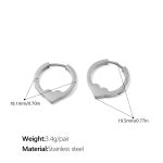 color: EH955S Silver Earrings