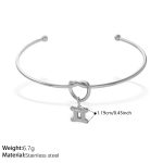 color: SZ347S-PJ431S5 Gemini Steel Color Solid Pendant
