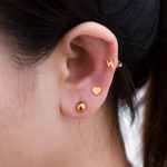 color: Lightning Heart Steel Bead Set Gold