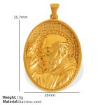 color: PJ10 Gold Pendant PJ10G