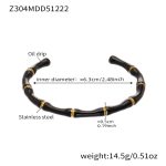 color: Z304-Gold-Black Bangle