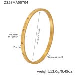 color: Z358-Gold Bangle A Style