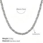 color: XL128S Silver Necklace