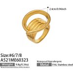 color: A521-Gold Ring / size: US 7
