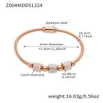 color: Z004-Rose Gold Bangle