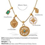 color: XL784G5 Multi-element Necklace