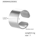 color: A006-Steel Color Ring / size: US 6