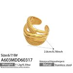 color: A603-Gold Ring / size: US 6