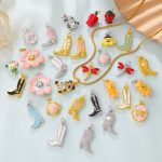 Macaron Color Flower Boots Dragonfly Multi-Shape Pendant DIY Ornament Accessories
