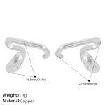 color: EH1374S Copper Plated 925 Silver Ear Clip