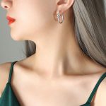 color: F497-Steel Color Earrings