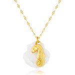 color: Seahorse 1 Plus Shell Necklace -7