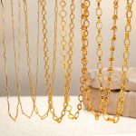 New Personalized Stainless Steel Simple Bracelet Oval Chain Necklace Cuba Necklace Jewelry for Girls
