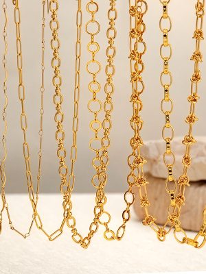 New Personalized Stainless Steel Simple Bracelet Oval Chain Necklace Cuba Necklace Jewelry for Girls