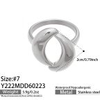 color: Y222-Steel Color Ring -Size 7 (5 Clearance Sale)