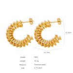 color: F893-Gold Earrings