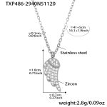 color: TXP486-Steel Color Necklace 41+5cm