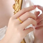 color: A245-Gold Ring / size: US -6