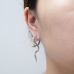 color: Little Snake Earrings Steel Color