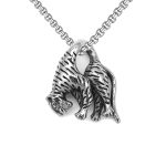 color: Leopard + Stainless Steel Chain
