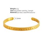 color: SZ38 Adjustable Open Bangle
