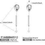 color: F144-Steel Color Earrings