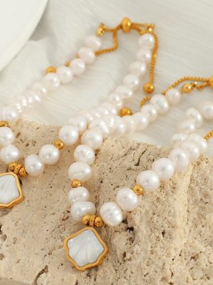 French Elegance All-Match Natural Freshwater Pearl Bracelet Simple Elegant Exquisite Gentle Ornament